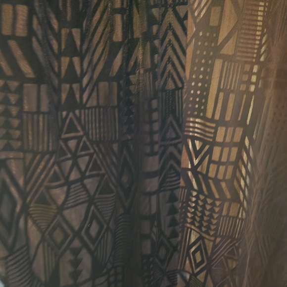 Geometric pattern black cardigan size L - Picture 2 of 5